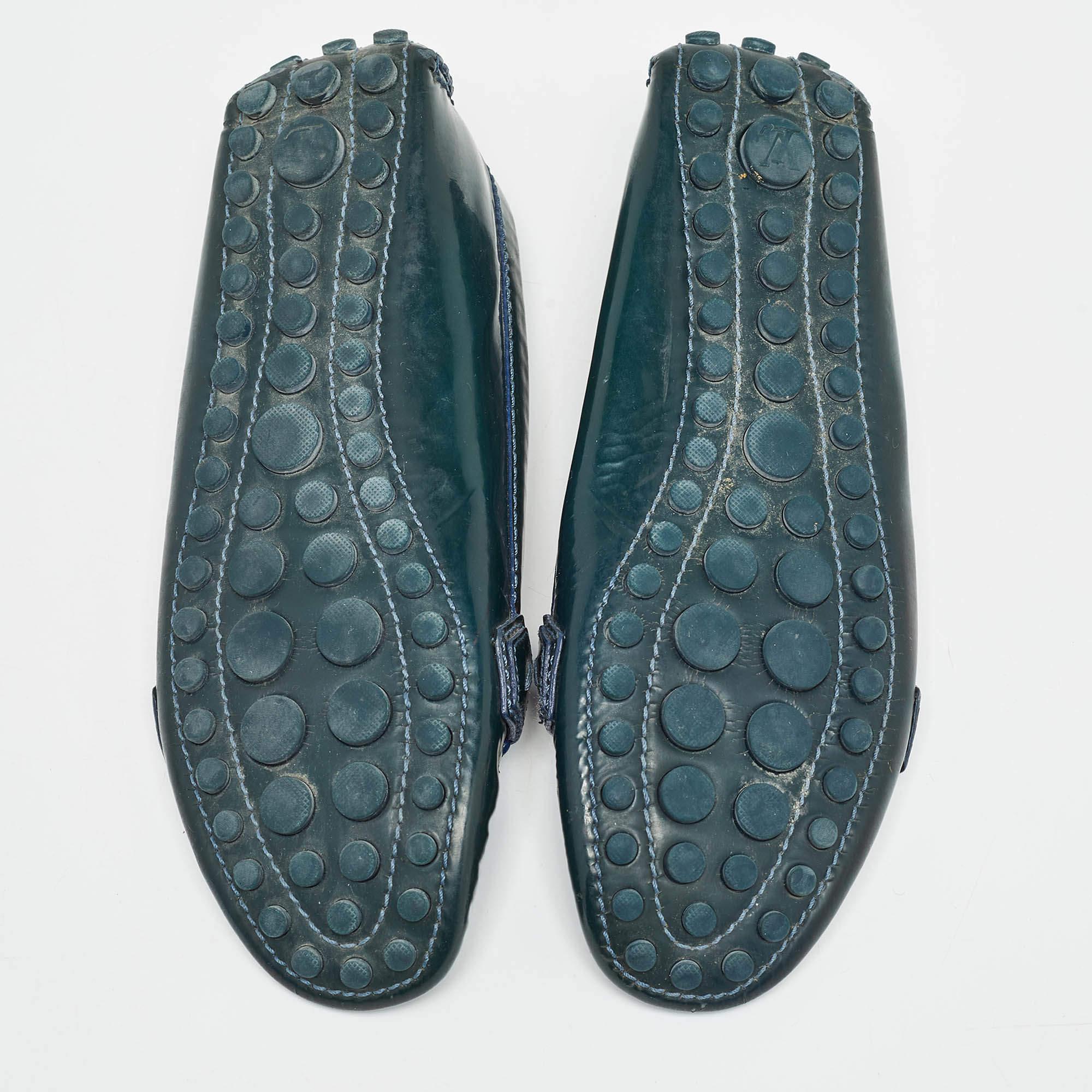 Louis Vuitton: scarpe oxford in vernice verde taglia 36 in vendita 1