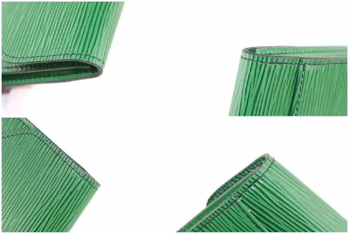 Louis Vuitton Green Pochette Clutch Epi Borneo Art Deco Envelope 18lz1106 Wallet 5