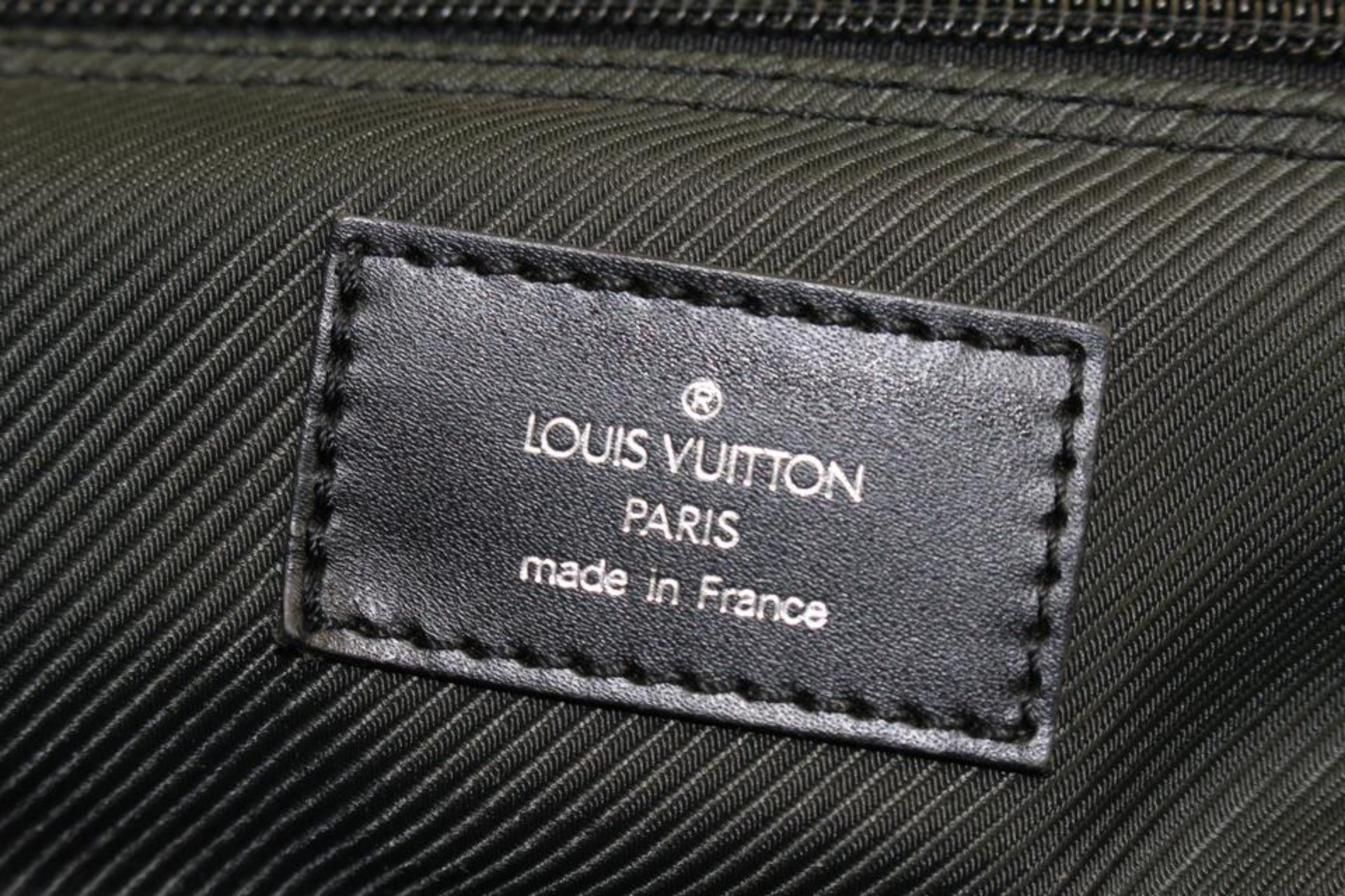 Black Louis Vuitton Green Santore Ardoise Garment Travel Bag 46lk324s For Sale