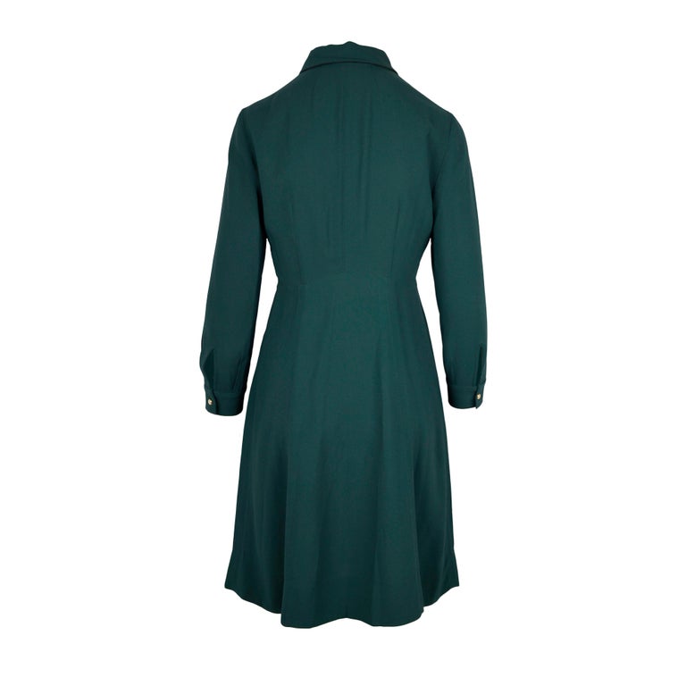 Louis Vuitton Green Shirt Dress For Sale at 1stDibs