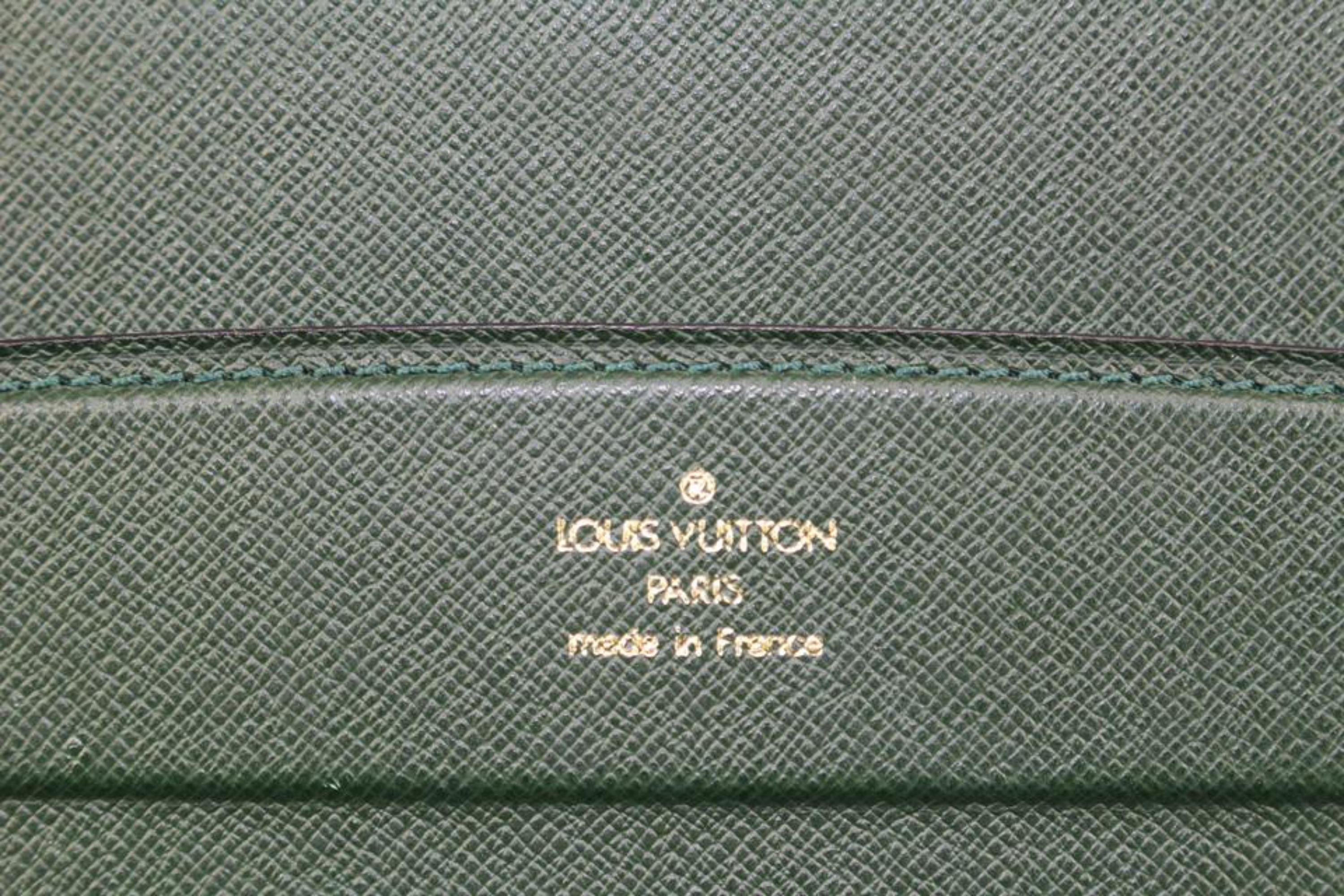 Louis Vuitton Green Taiga Diplomat Briefcase Hard Trunk 7L815a For Sale 4