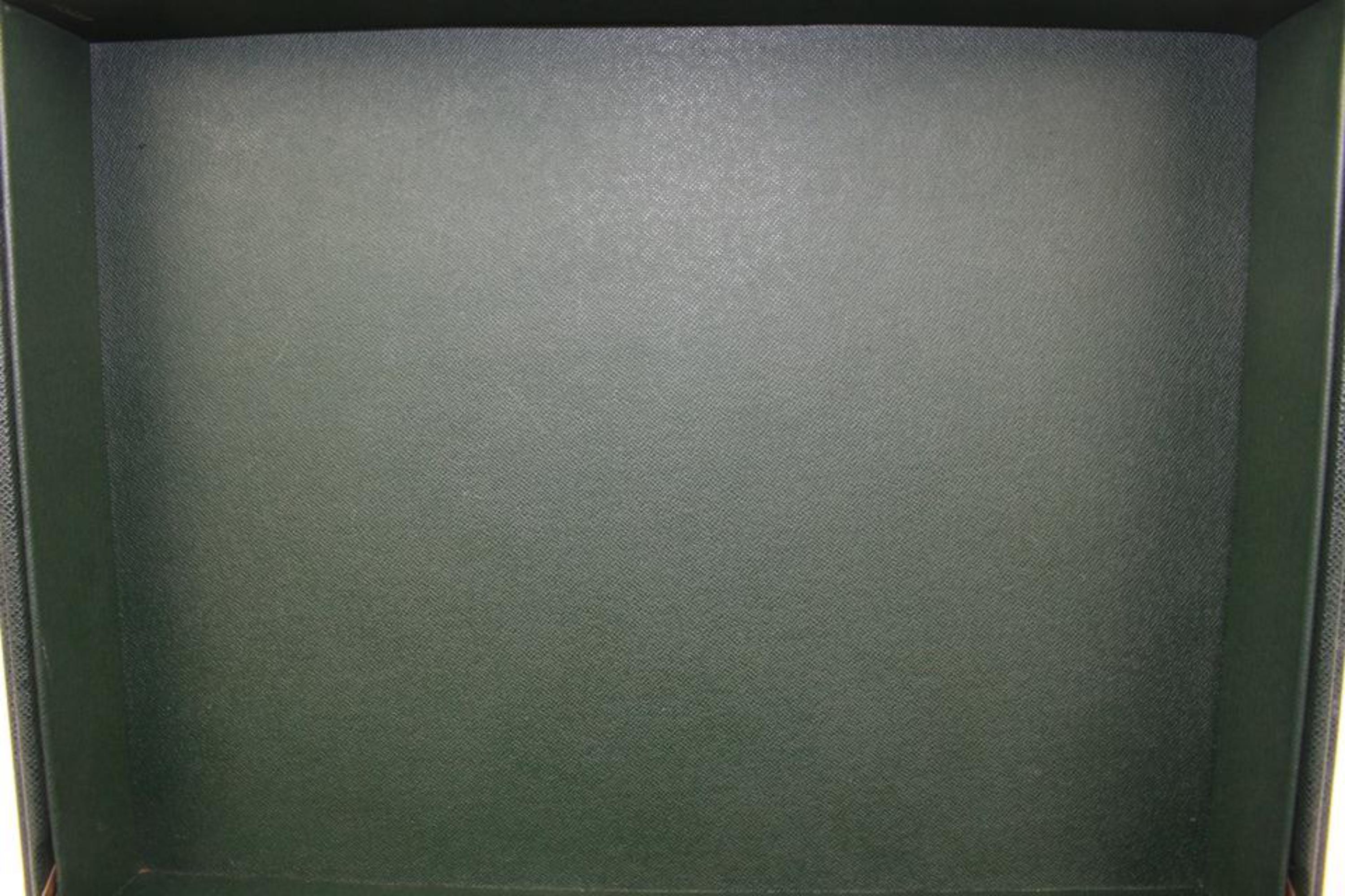 Louis Vuitton Green Taiga Diplomat Briefcase Hard Trunk 7L815a For Sale 1
