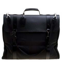 Used Louis Vuitton Green Taiga Leather and Nylon Garment Bag