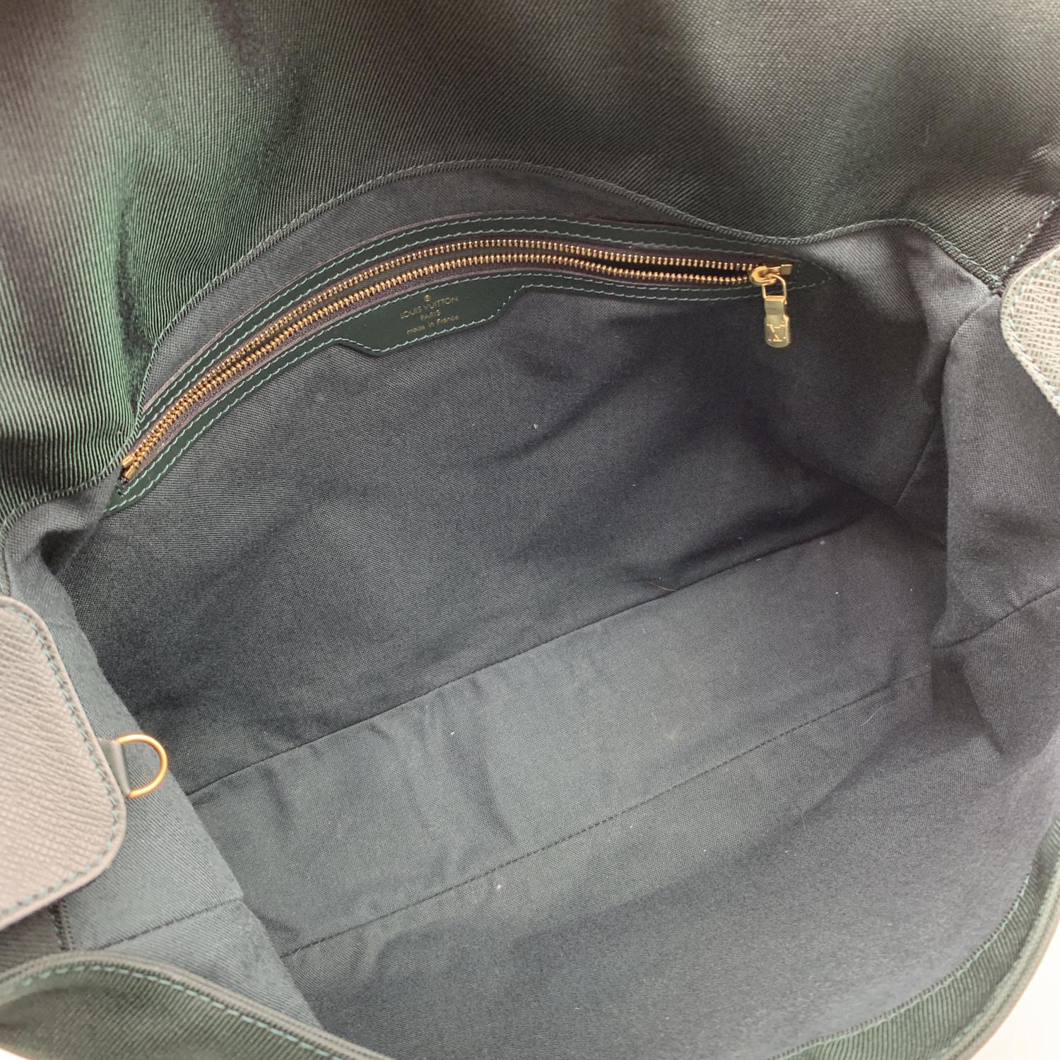 Louis Vuitton Green Taiga Leather Dersou Crossbody Messenger Bag 1