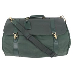 Louis Vuitton Green Taiga Leather Gibeciere Garment Porte Cabine 45lk5