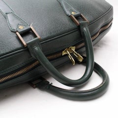 Louis Vuitton Green Taiga Leather Helanga Garment Bag 866124