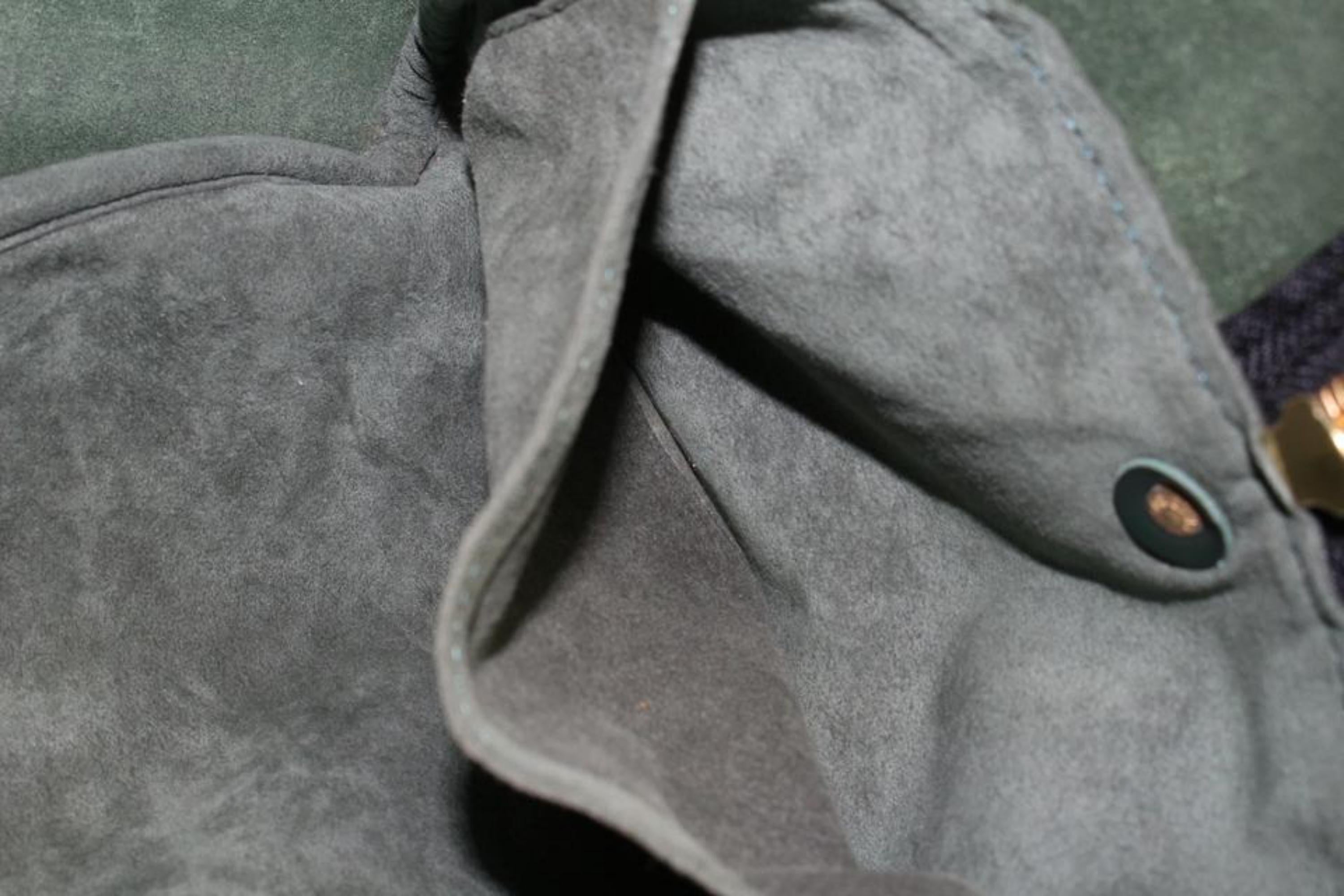 Louis Vuitton Green Taiga Leather Kendall GM Duffle Bag Keepall 19lv223s 2
