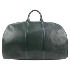 Louis Vuitton Green Taiga Leather Kendall GM Duffle Bag Keepall 19lv223s