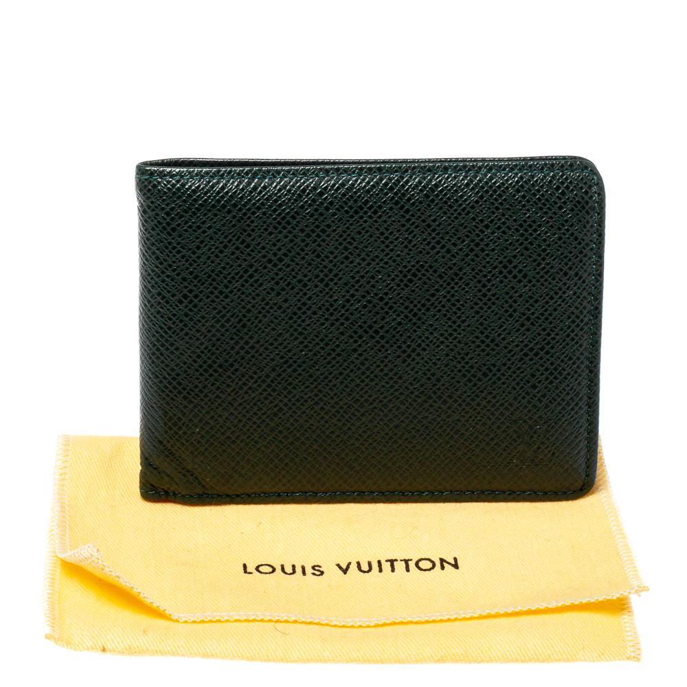 Louis Vuitton Green Taiga Leather Multiple Wallet 2