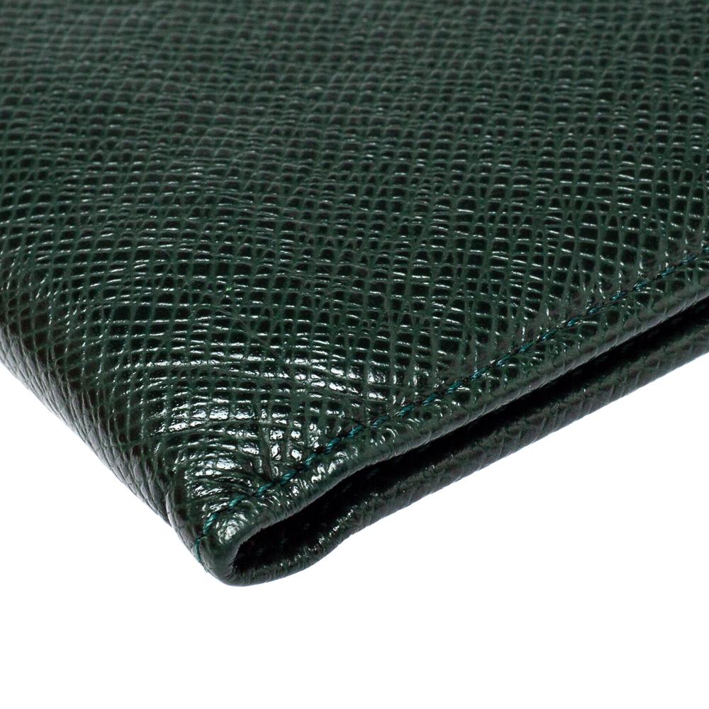 Louis Vuitton Green Taiga Leather Multiple Wallet 1