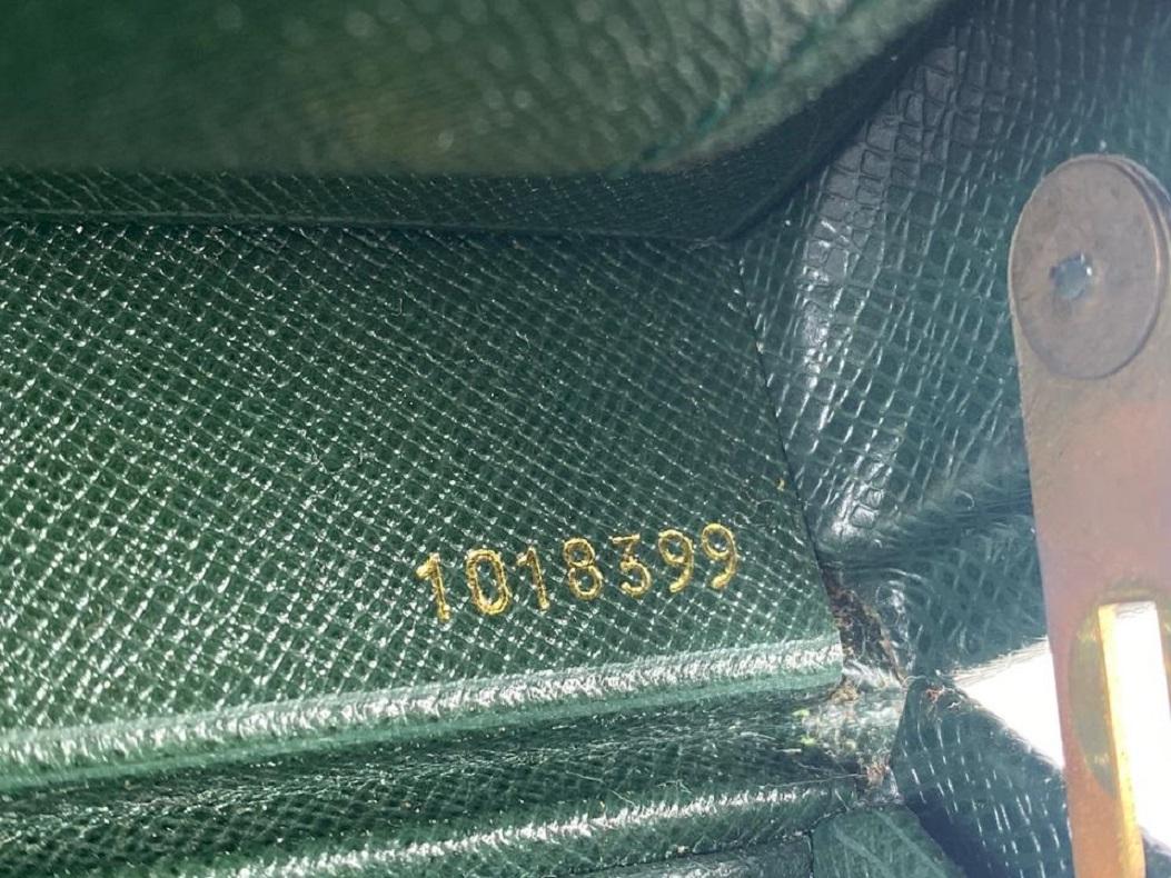 Louis Vuitton Green Taiga Leather President Attache Briefcase 3lva121


