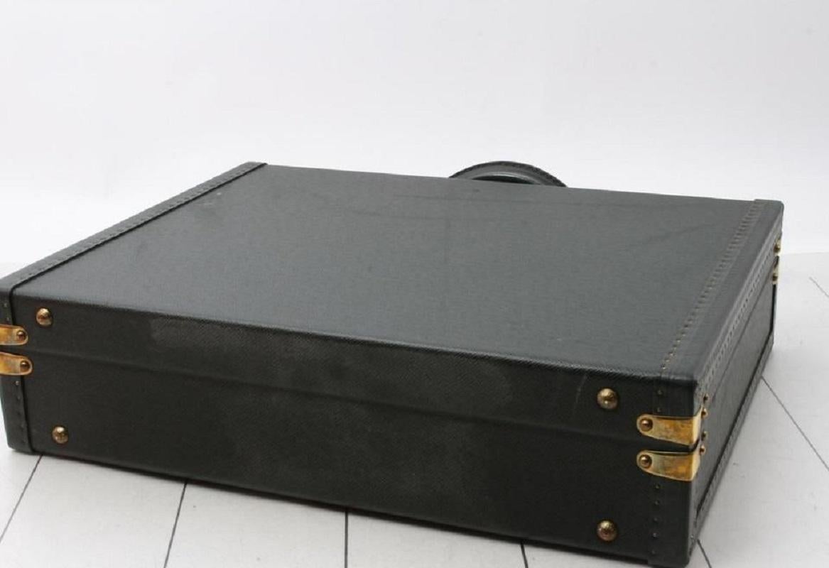 Louis Vuitton Green Taiga Leather President Attache Briefcase 3lva121 en vente 2