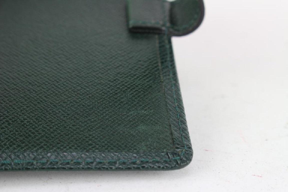 Louis Vuitton Green Taiga Leather Small Ring Agenda PM 106lv727 6