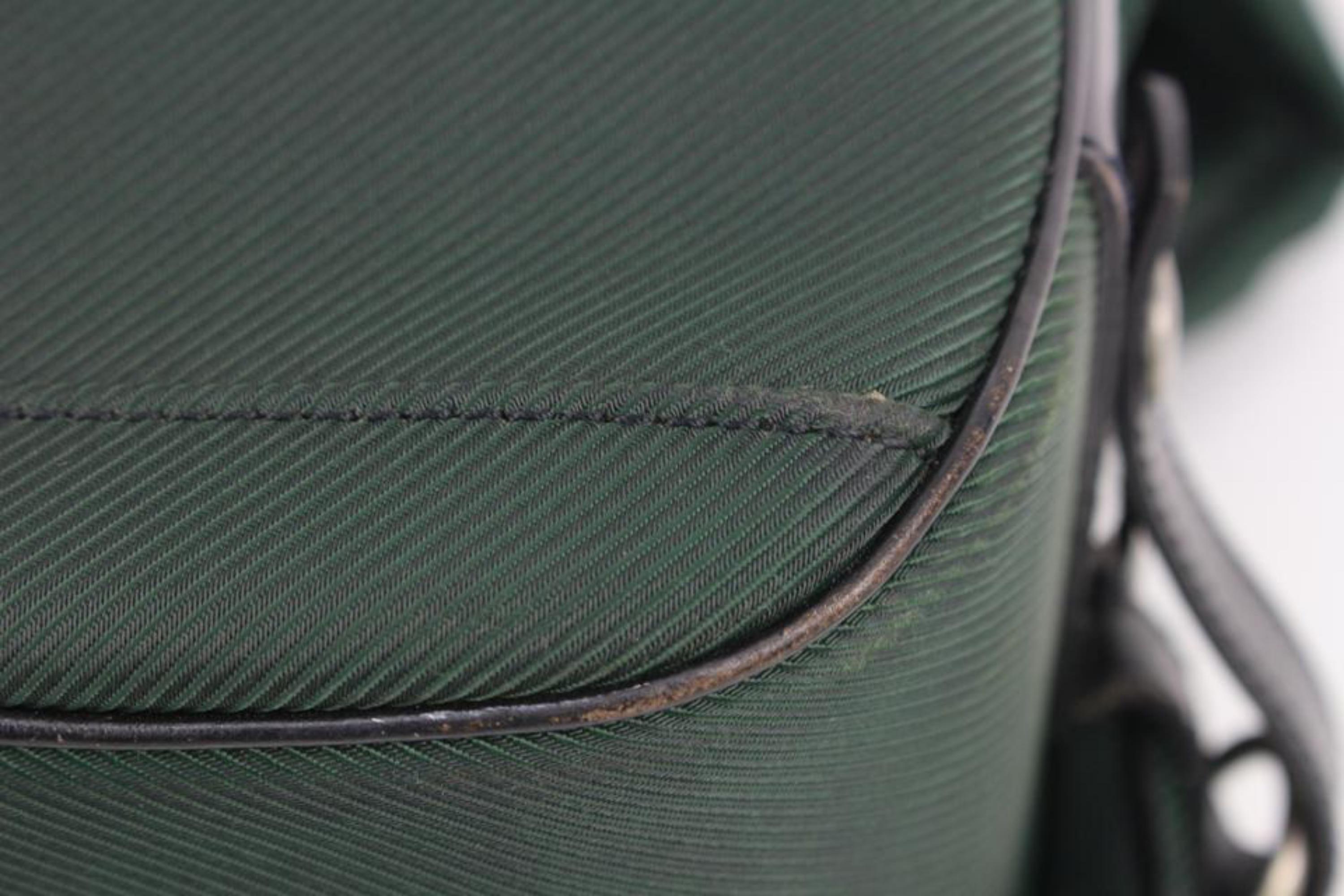 Louis Vuitton Green Taiga Leather x Nylon Santore Ardoise Garment Travel s329lk1 4