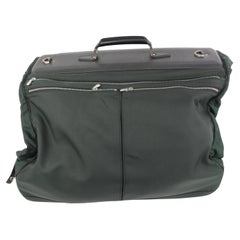 Louis Vuitton Green Taiga Leather x Nylon Santore Ardoise Garment Travel s329lk1