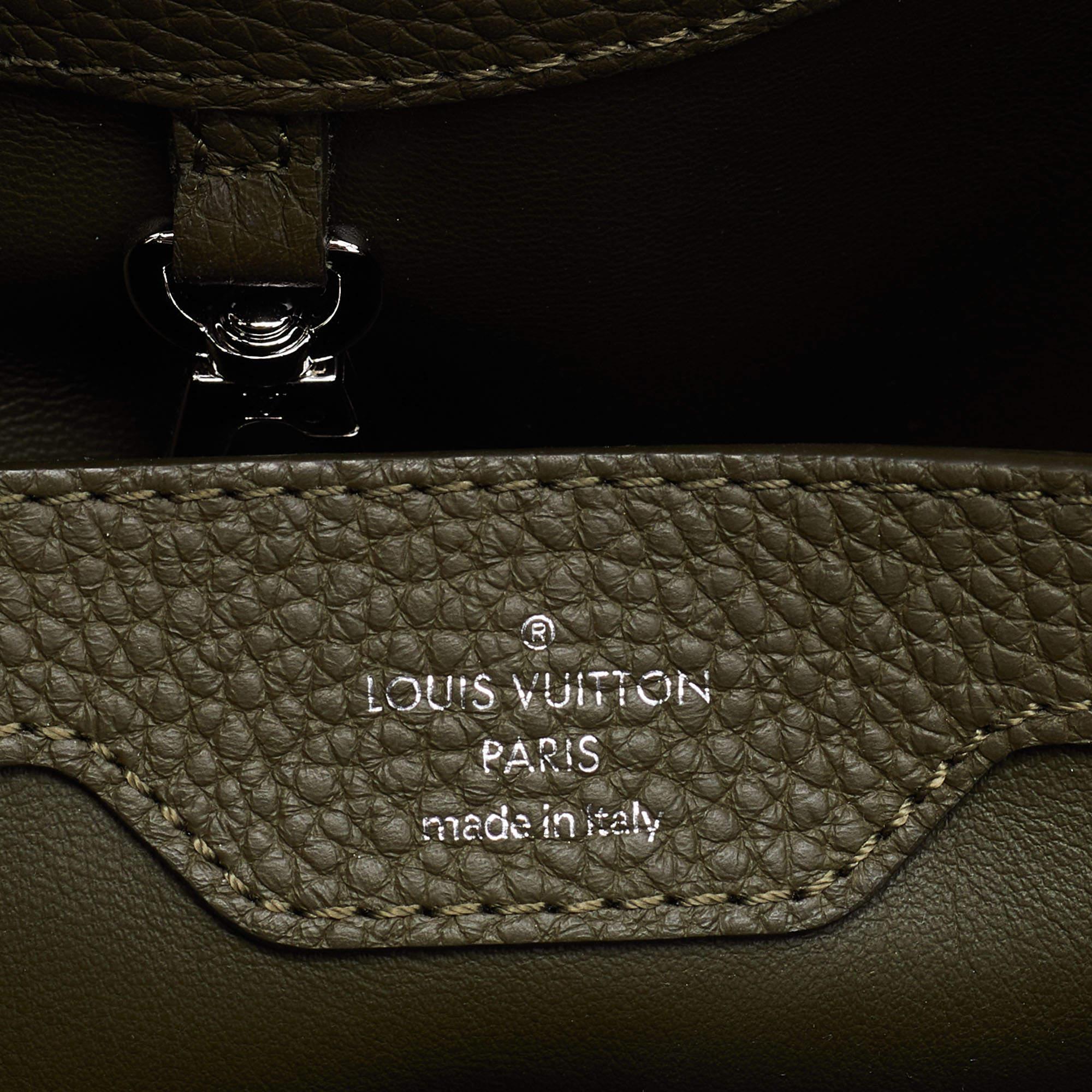 Louis Vuitton Green Taurillon Leather Capucines BB Bag 3