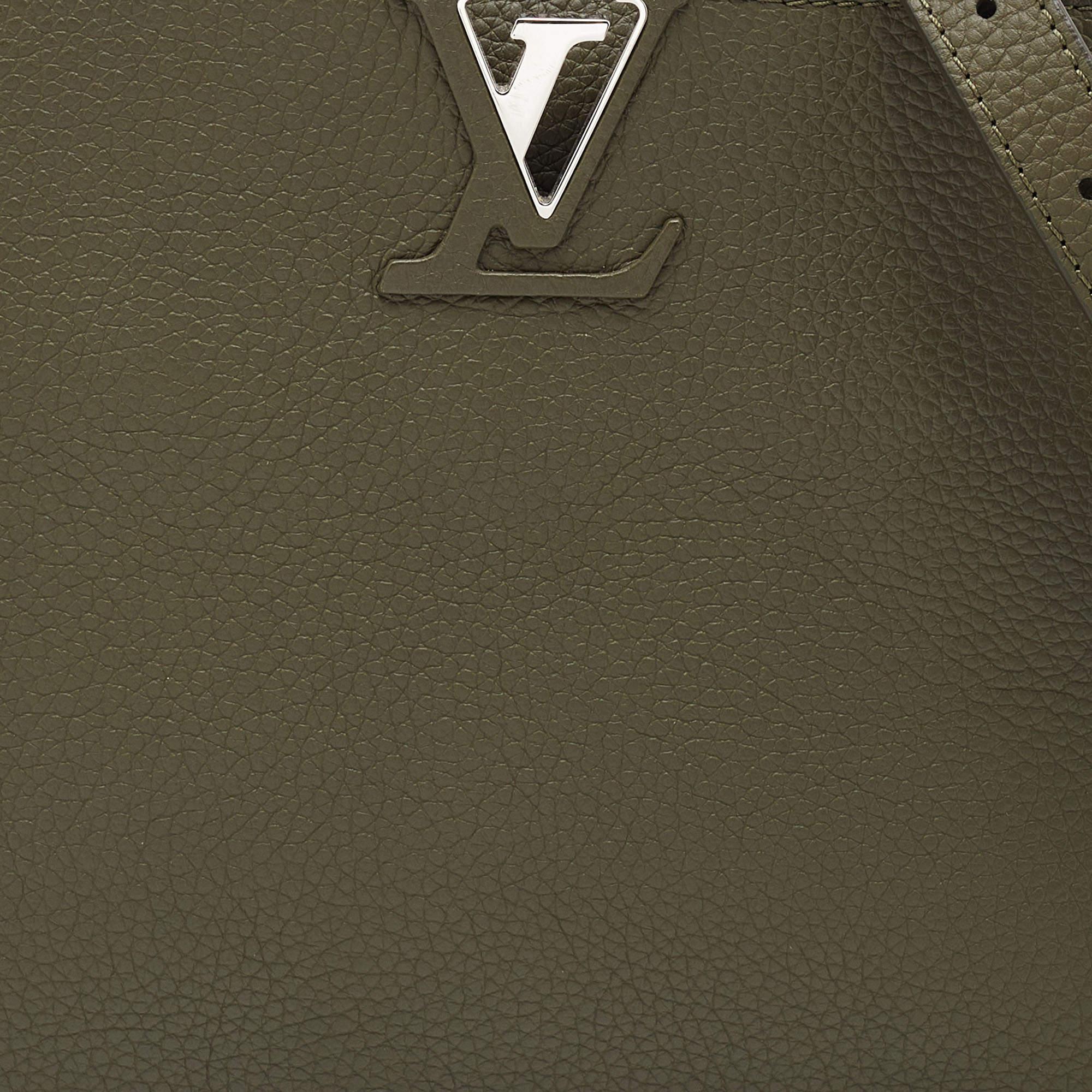 Louis Vuitton Green Taurillon Leather Capucines BB Bag 1