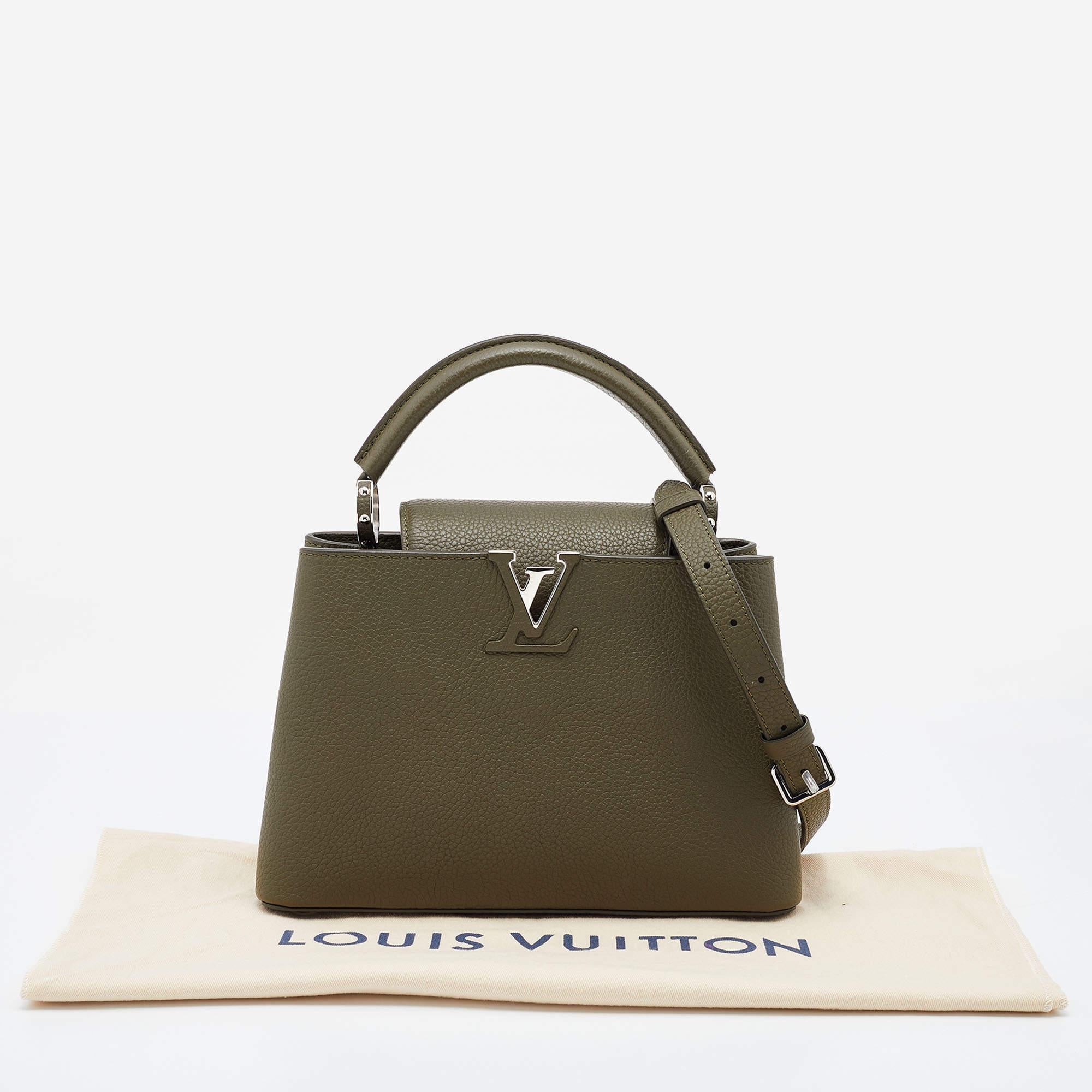 Louis Vuitton Green Taurillon Leather Capucines BB Bag 2