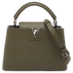Louis Vuitton Green Taurillon Leather Capucines BB Bag