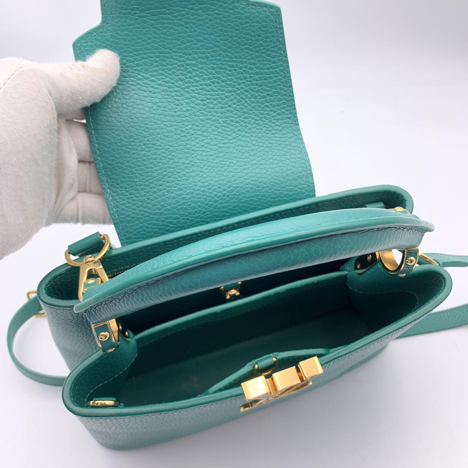 Louis Vuitton Green Taurillon Leather Capucines BB Tote Bag 2