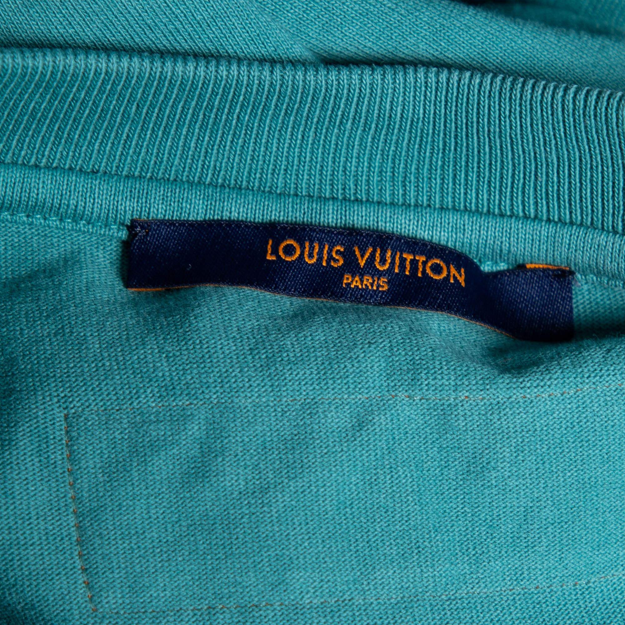 Men's Louis Vuitton Green Terry Knit Oversized T-Shirt XL