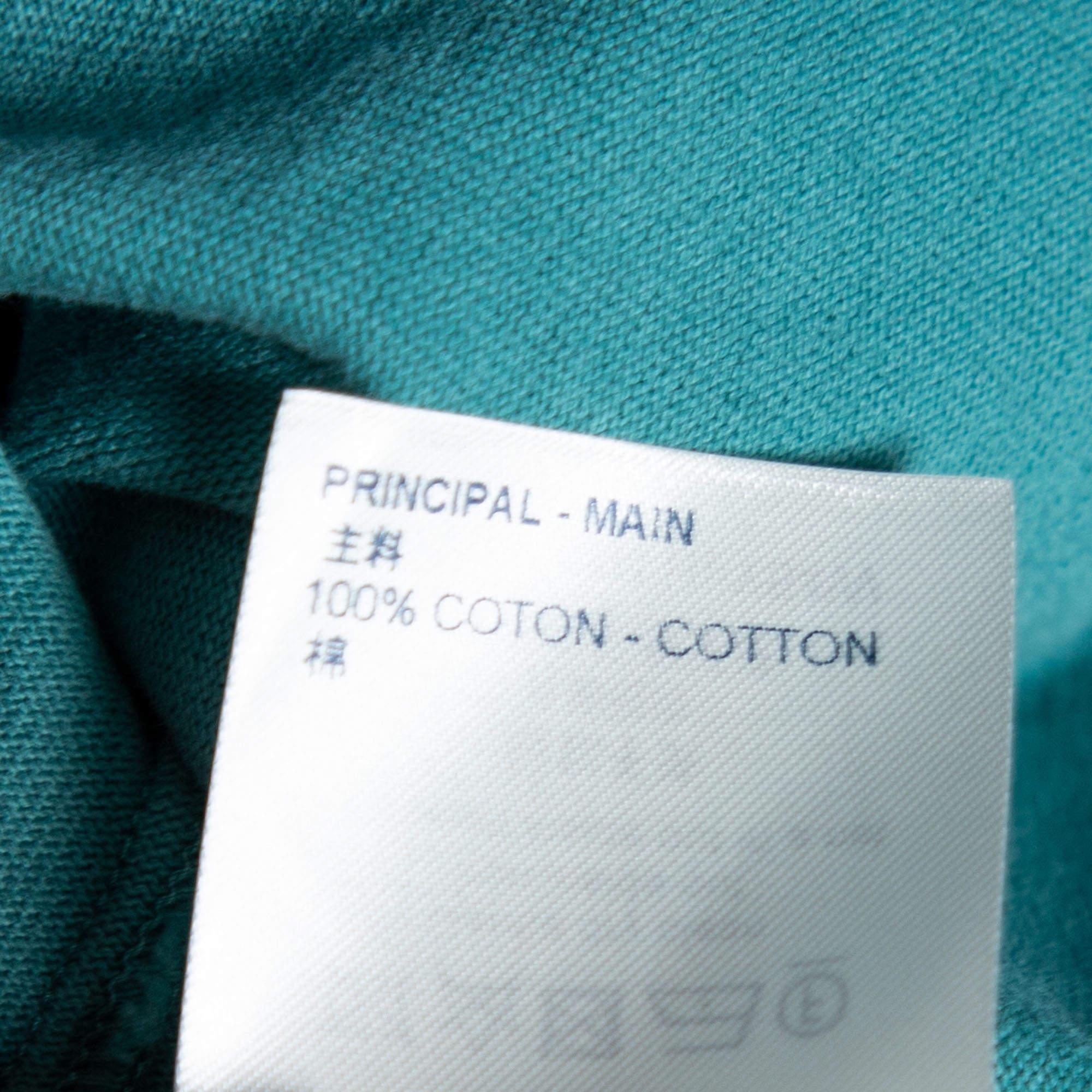 Louis Vuitton Green Terry Knit Oversized T-Shirt XL 2