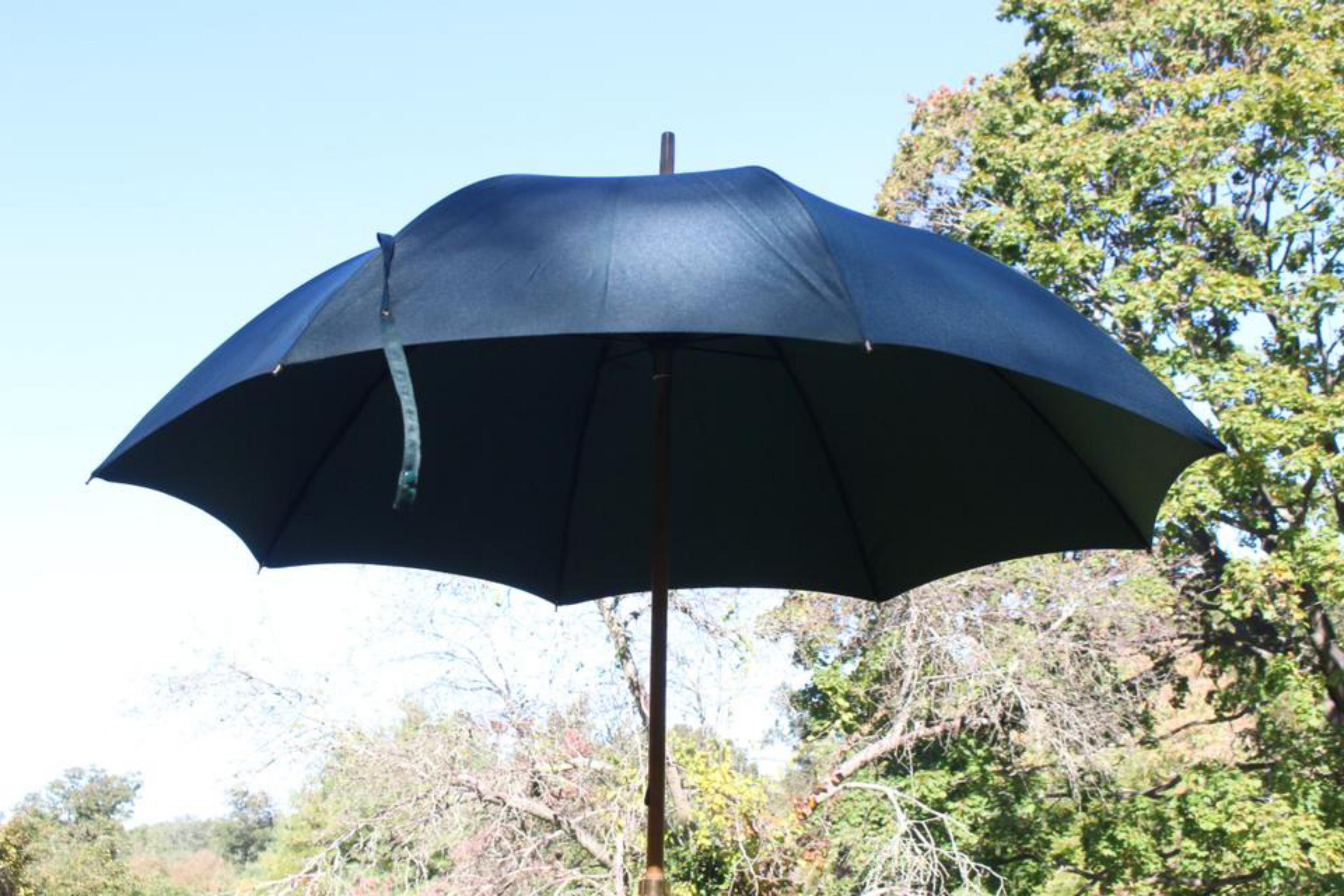 Louis Vuitton Grüner Umbrella 1020lv57 im Zustand „Gut“ im Angebot in Dix hills, NY