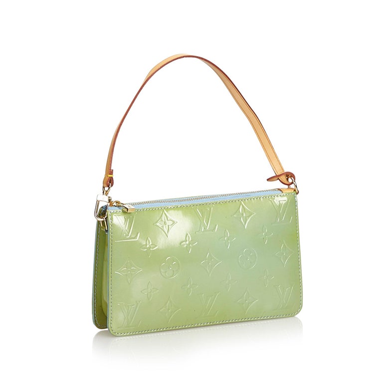 Louis Vuitton Vernis Pochette Mini Shoulder Bag in Sage/Mint Green