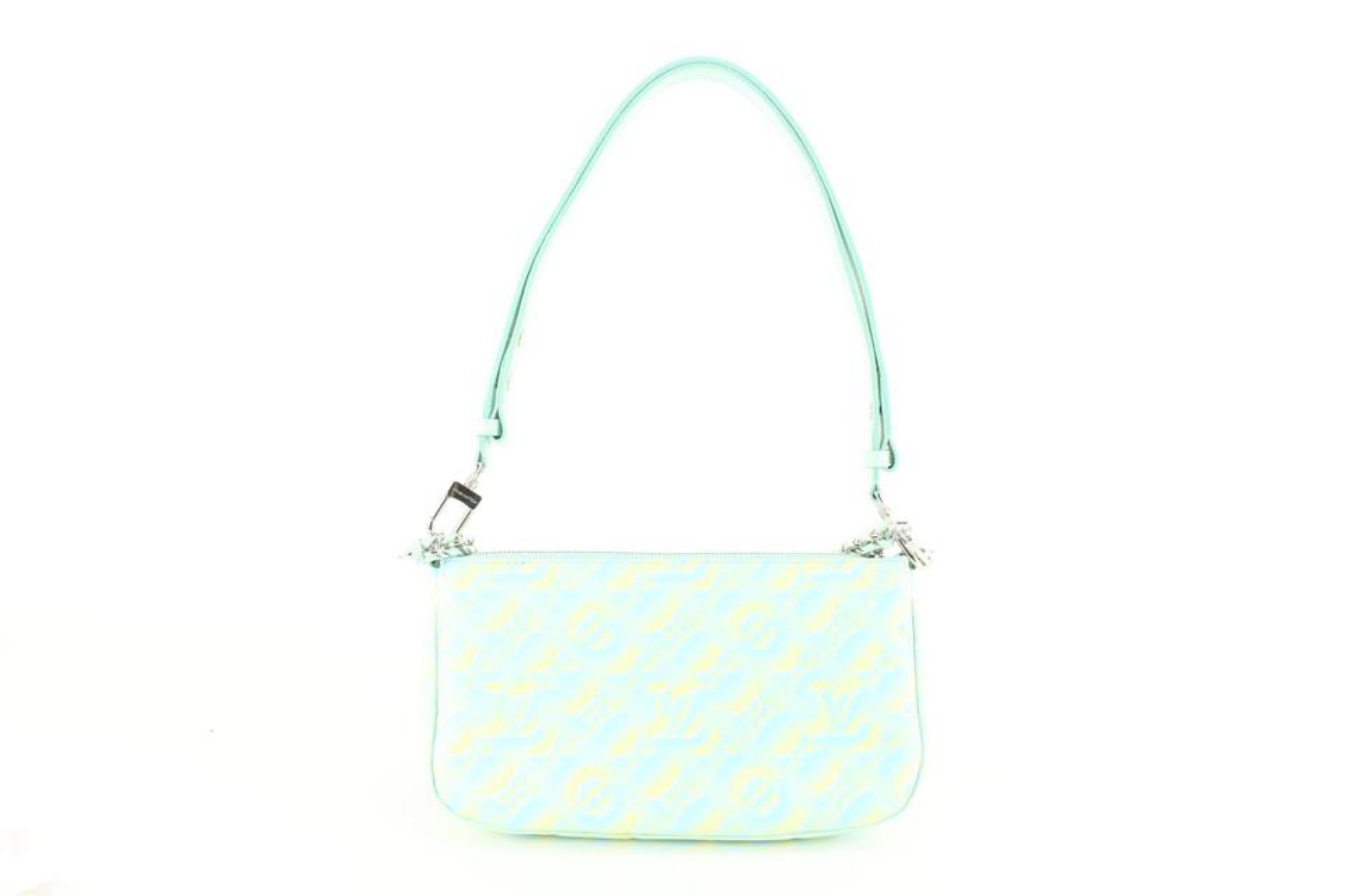 Louis Vuitton Green x Yellow Monogram Empreinte Stardust Multi Pochette 71lv825s 2