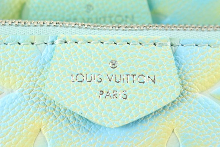Louis Vuitton Green x Yellow Monogram Empreinte Stardust Multi Pochette  71lv825s For Sale at 1stDibs