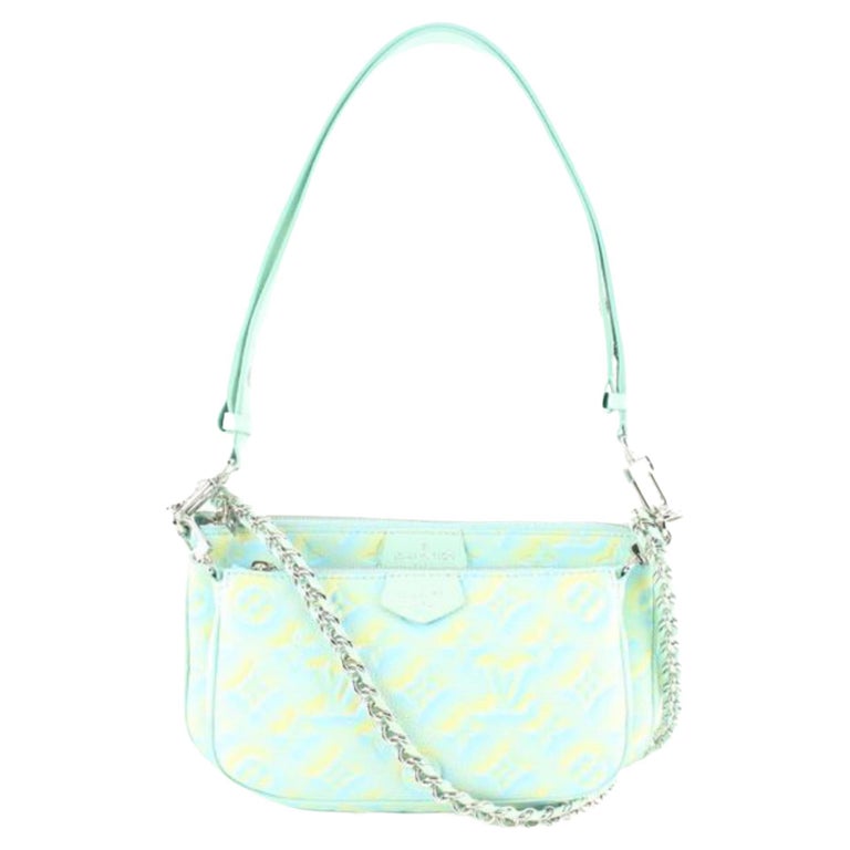 Louis Vuitton Empreinte Monogram Summer Stardust Pochette Accessories Water Green