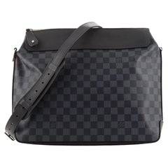 LOUIS VUITTON LOUIS VUITTON Greenwich PM Boston bag N41165 Damier canvas  Ebene Used unisex LV N41165