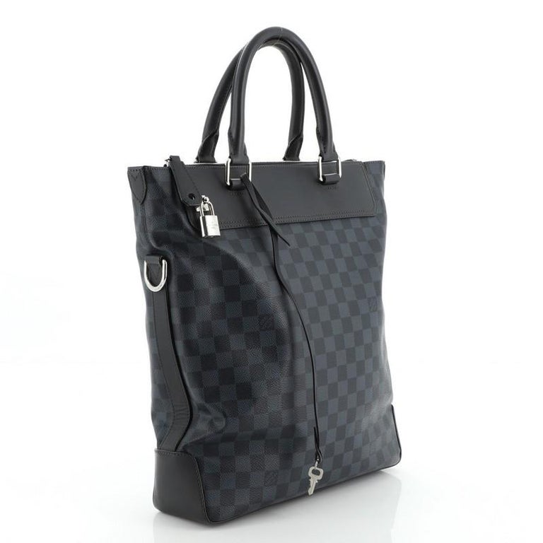 Louis Vuitton Greenwich Damier Cobalt Tote Bag Black