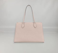 Louis Vuitton Greige Grained Calf Leather Lockme Shopper Bag