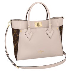 Louis Vuitton Greige Monogram Canvas On My Side MM Tote Bag