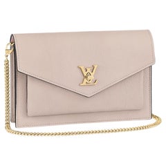 Louis Vuitton Greige Mylockme Chain Pouch