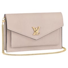 Louis Vuitton Greige Mylockme Chain Pouch