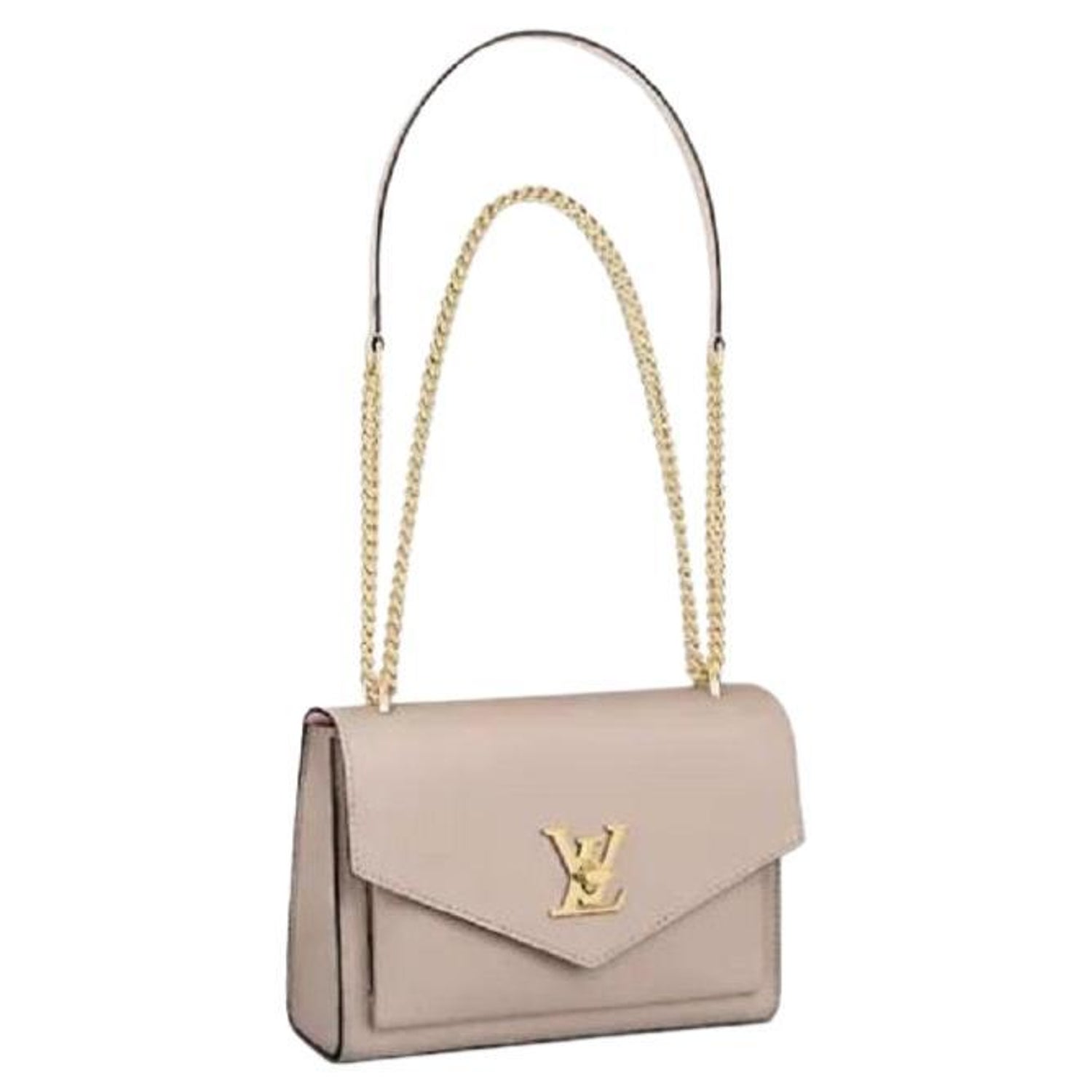 Louis Vuitton Mylockme Satchel Chain Bag in Noir, Luxury, Bags
