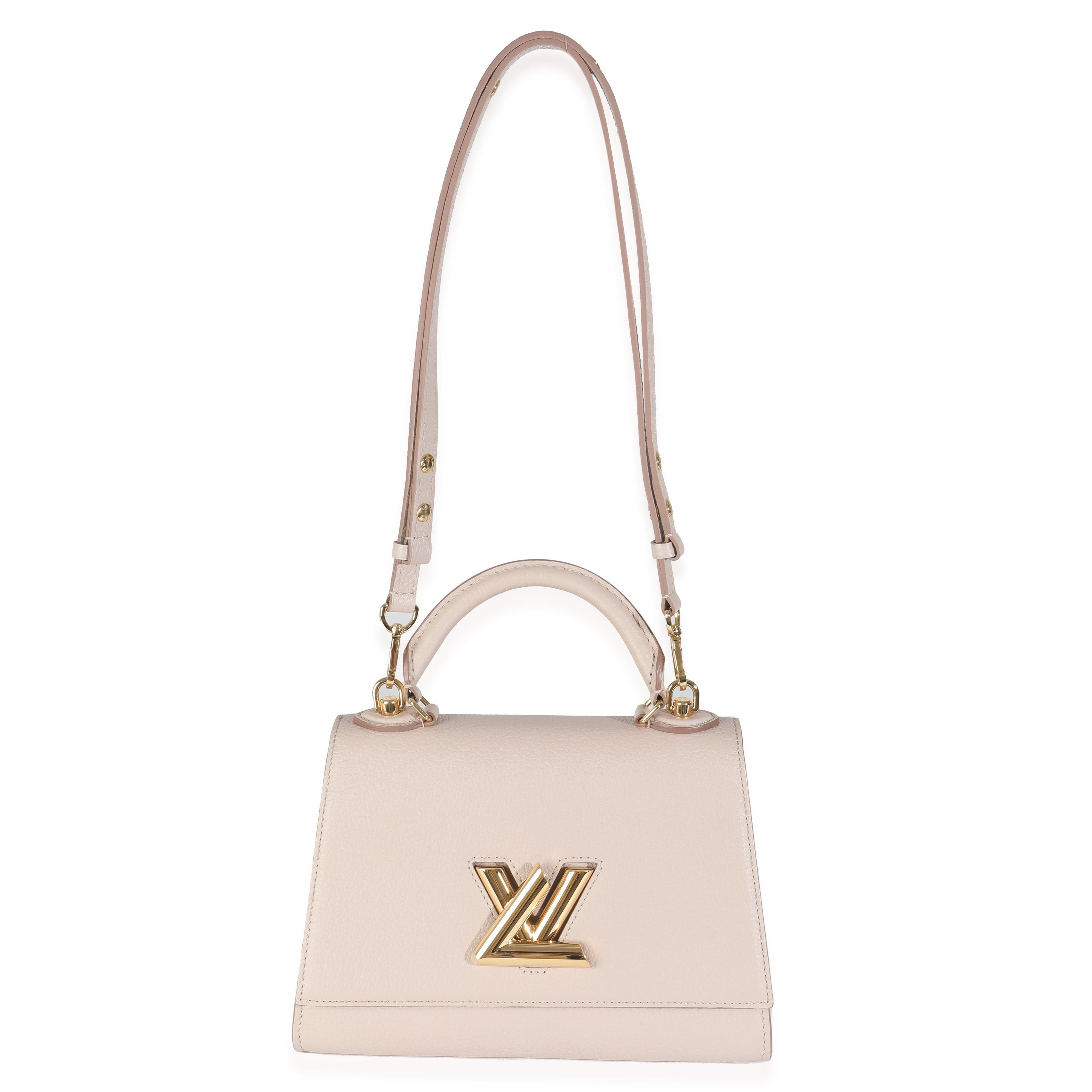 Louis Vuitton Greige Taurillon Twist One Handle PM, Taurillon Twist im Angebot 1
