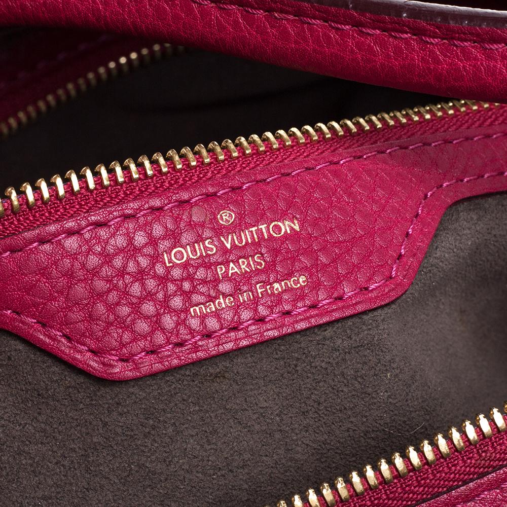 Louis Vuitton Grenat Mahina Leather Galatea PM Bag 5