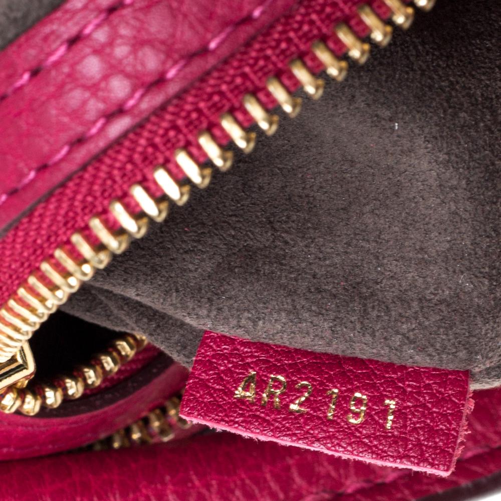 Louis Vuitton Grenat Mahina Leather Galatea PM Bag 6