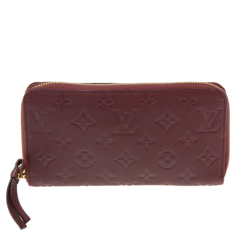 Louis Vuitton Grenat Monogram Empreinte Leather Secret Continental Wallet 2