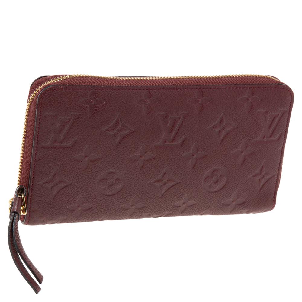 Louis Vuitton Grenat Monogram Empreinte Leather Secret Continental Wallet 3