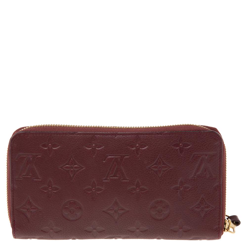 Louis Vuitton Grenat Monogram Empreinte Leather Secret Continental Wallet 4