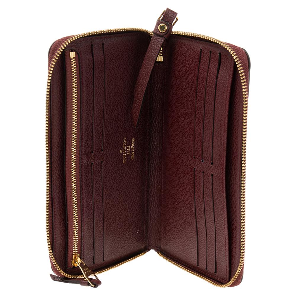 Louis Vuitton Grenat Monogram Empreinte Leather Secret Continental Wallet 1