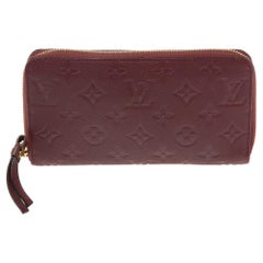 Louis Vuitton Grenat Monogram Empreinte Leather Secret Continental Wallet