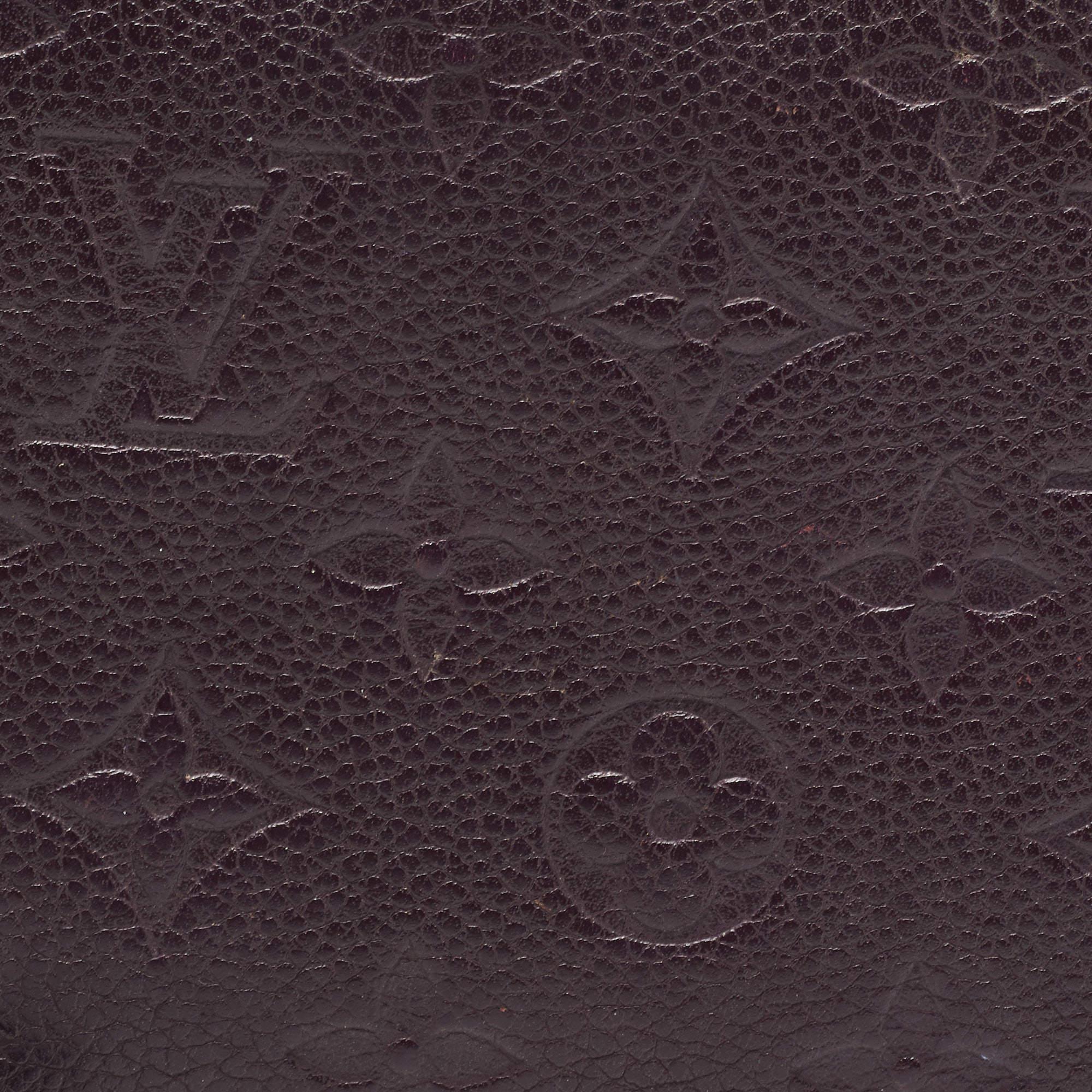 Louis Vuitton Grenat Monogram Empreinte Leather Zippy Wallet 7