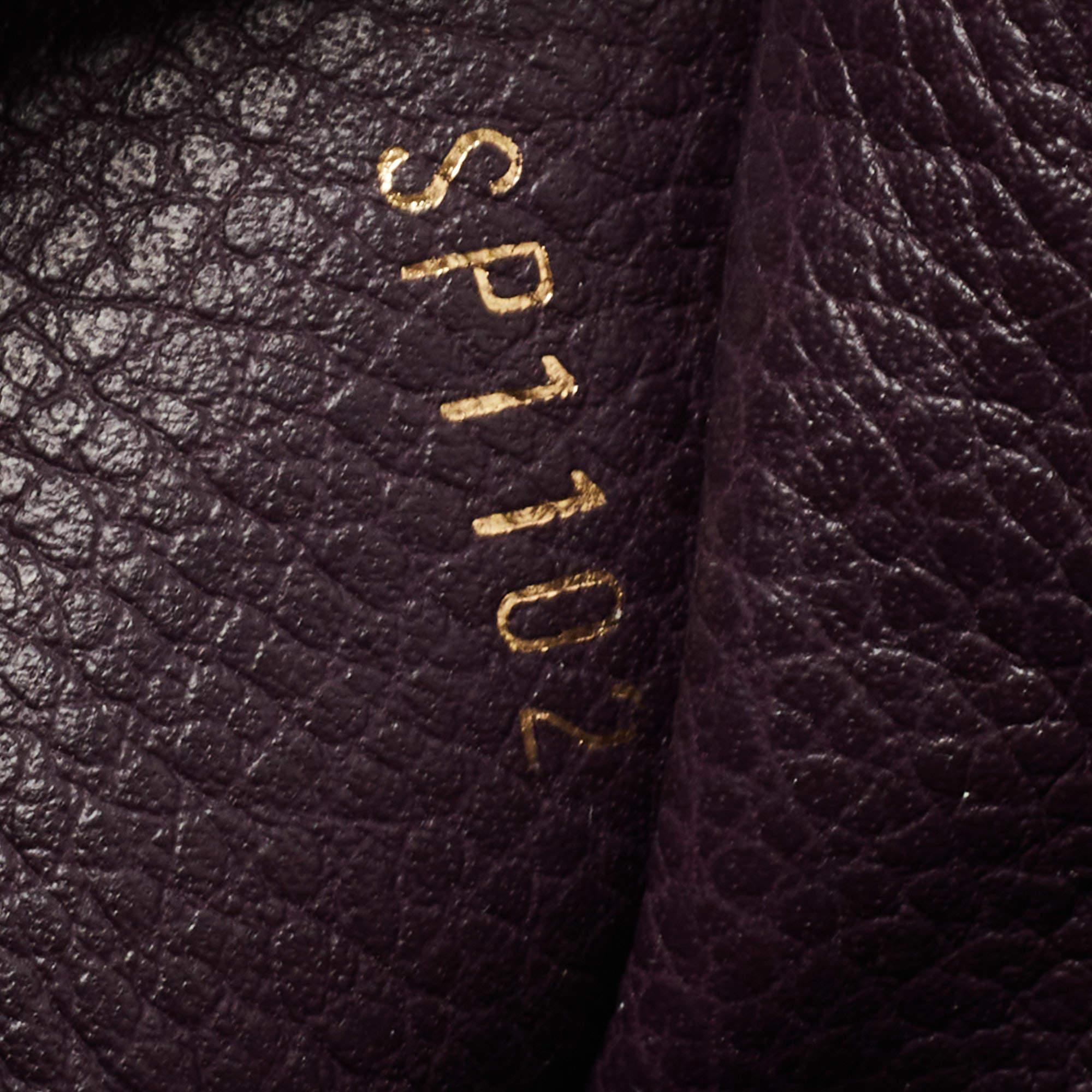 Louis Vuitton Grenat Monogram Empreinte Leather Zippy Wallet 4