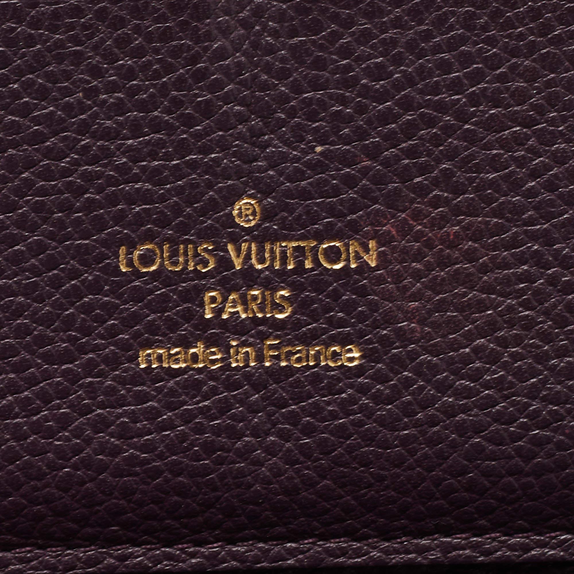 Louis Vuitton Grenat Monogram Empreinte Leather Zippy Wallet 5