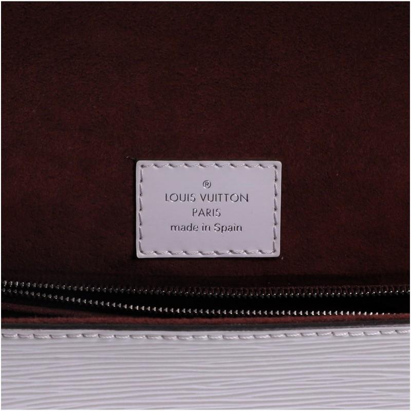 Gray Louis Vuitton Grenelle Handbag Epi Leather MM
